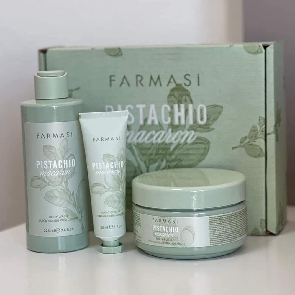 Farmasi Pistachio Macaron Skincare Trio